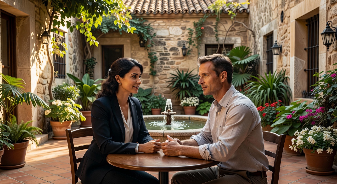 Sesión en patio español